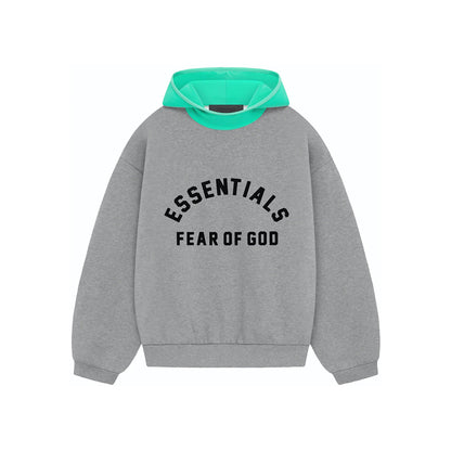 SS24 Hoodie Dark Heather Oatmeal/Mint Leaf
