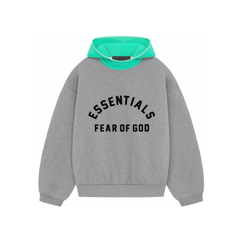 SS24 Hoodie Dark Heather Oatmeal/Mint Leaf