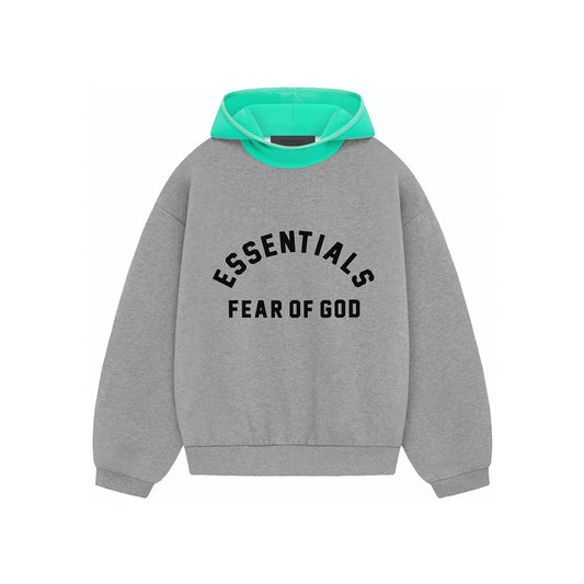 SS24 Hoodie Dark Heather Oatmeal/Mint Leaf