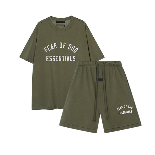 FW24 Half Arc T-Shirt / Shorts / Set - Turquoise