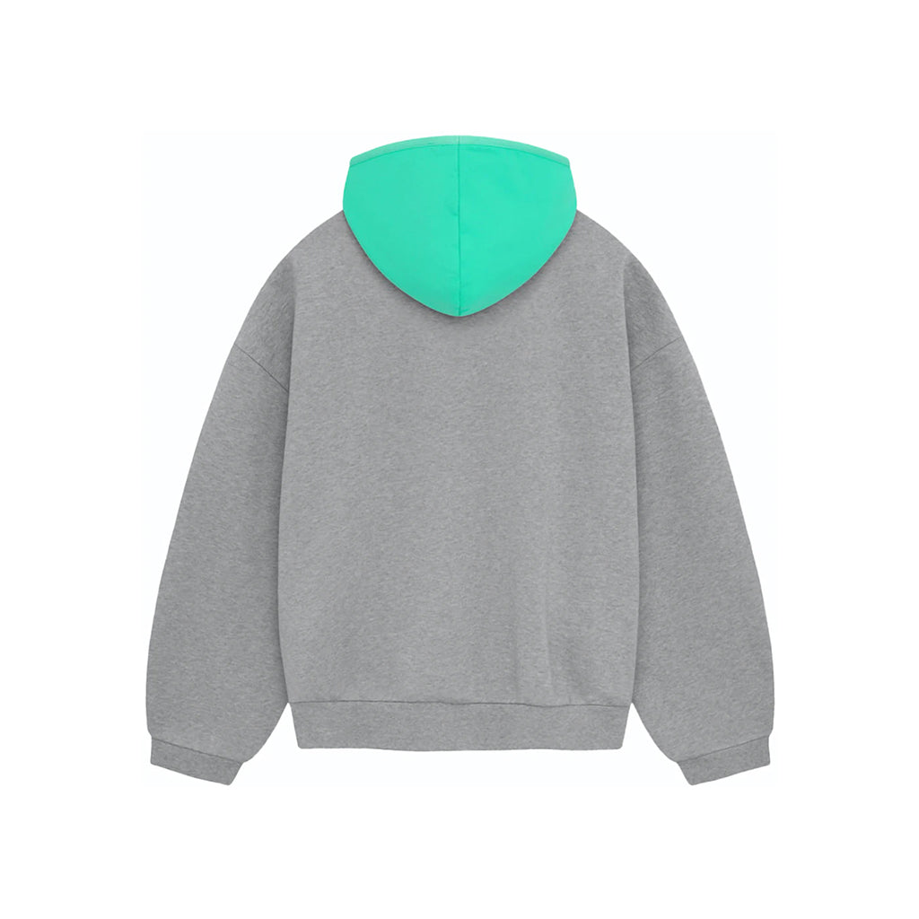 SS24 Hoodie Dark Heather Oatmeal/Mint Leaf