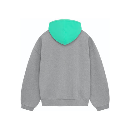 SS24 Hoodie Dark Heather Oatmeal/Mint Leaf