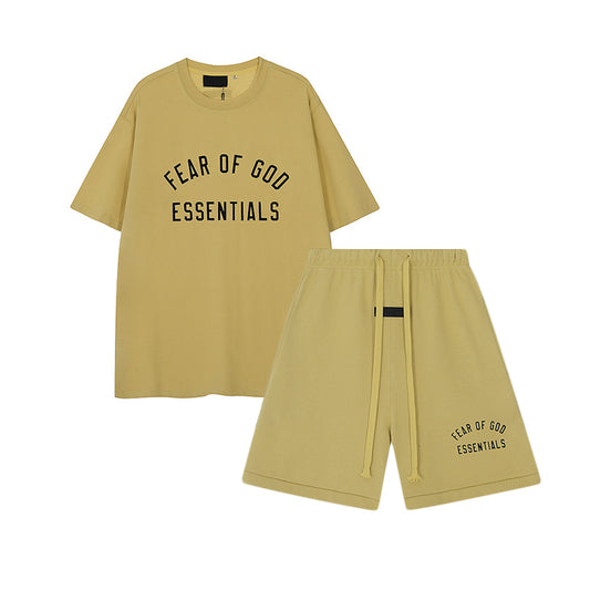 FW24 Half Arc T-Shirt / Shorts / Set - Yellow